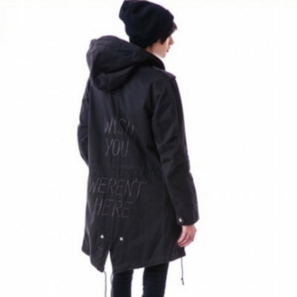 UNIF Rare Wish You Weren’t Here Trench Style Jacket Size L